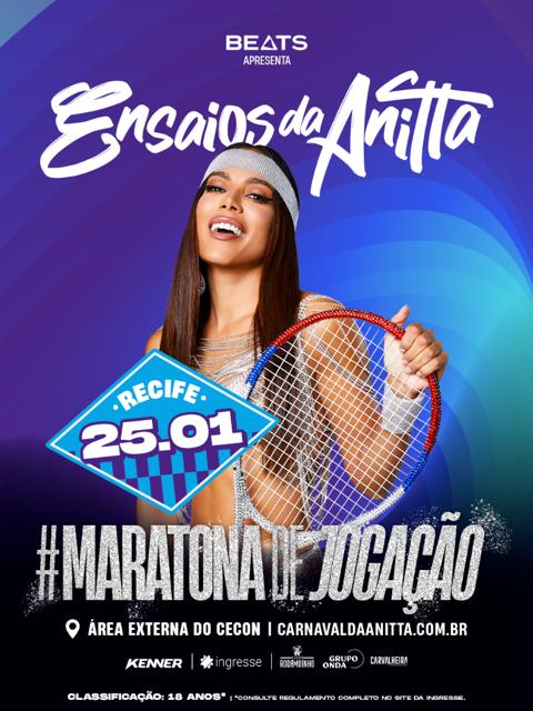 Cartaz do evento Ensaios da Anitta